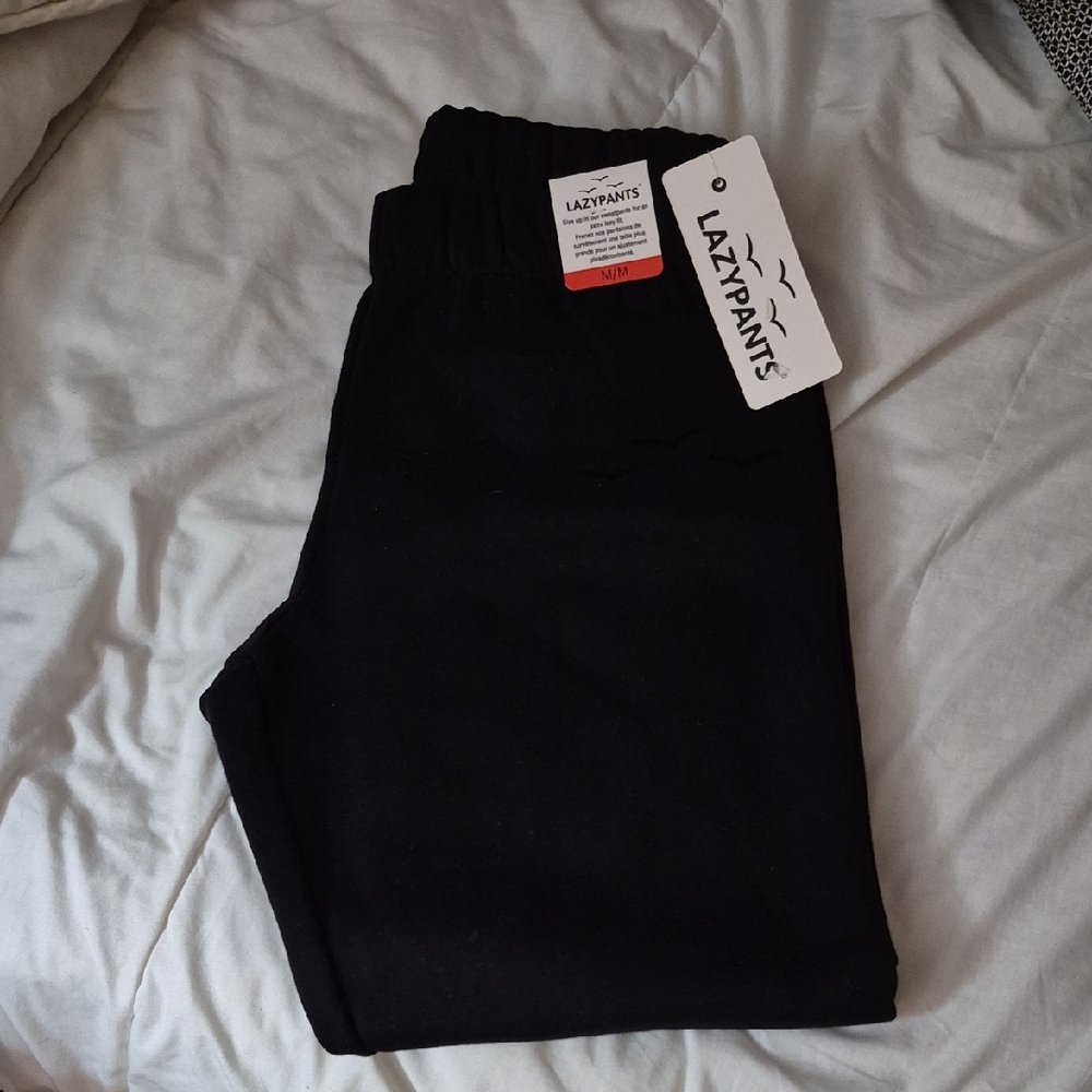 Lazypants Black Joggers Nwt Size Medium
